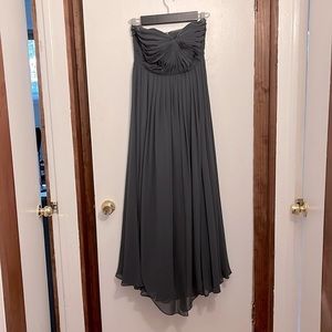 Jenny Yoo Black Tie / Bridesmaid Dress - dark gray, versatile straps
